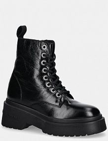 Workery Tommy Jeans  czarne damskie EN0EN02848