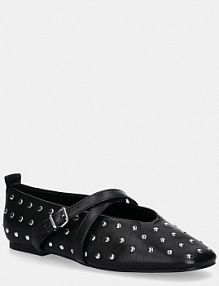 Baleriny Tommy Jeans  czarne damskie EN0EN02886