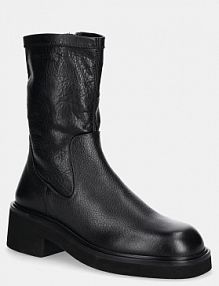 Botki na słupku Tommy Jeans  czarne EN0EN02928