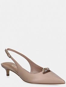 Sandały na słupku Guess  beżowe FLTJES.LEA05.NUDE