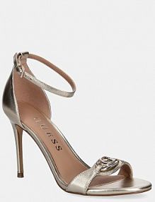 Sandały na szpilce Guess  złote FLTKAB.LEM03.PLATI