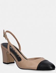 Sandały na słupku Guess  beżowe FLTLOI.LEA05.NUDE