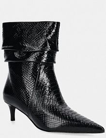 Botki na szpilce MICHAEL Michael Kors  czarne 40T5DWME5L.001