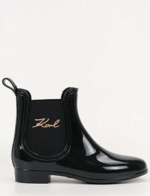 Kalosze Karl Lagerfeld  czarne damskie KL94775.V0G