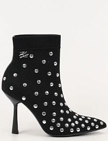 Botki na szpilce Karl Lagerfeld  czarne KL31367.K0S