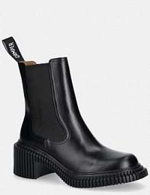 Botki na słupku Camper  czarne K400803.001