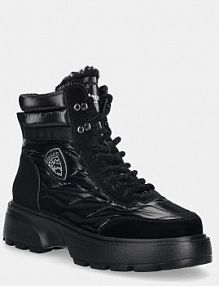 Workery Blauer  czarne damskie F5BLANCA03.NYP