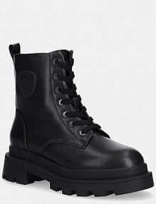 Workery Blauer  czarne damskie F5KIMMEL04.LEP