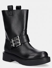 Botki Love Moschino  czarne damskie JA24064G1NIA000A