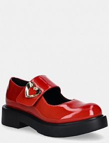 Baleriny Love Moschino  czerwone damskie JA10114G1NIH0500