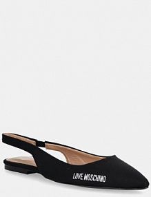 Baleriny Love Moschino  czarne damskie JA11021G1NIM0000