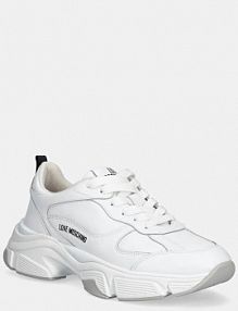 Sneakersy Love Moschino  białe damskie JA15246G1NIA0100