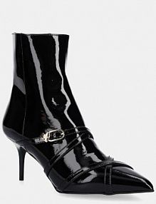 Botki na szpilce Love Moschino  czarne JA21047G1NIH0000