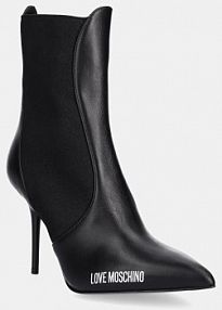 Botki na szpilce Love Moschino  czarne JA21059G1NIA0000