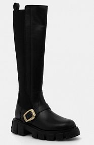 Kozaki Love Moschino  czarne damskie JA26015G1NIA0000