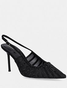 Sandały na szpilce ALDO  czarne 14115130.ELUSE