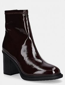 Botki na słupku ALDO  bordowy 14116562.XIOMARA