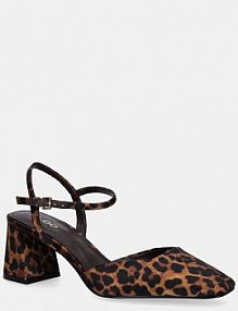 Sandały na słupku ALDO  brązowe 14145949.GENNIFER