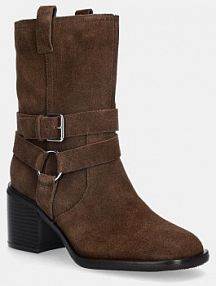 Botki na słupku ALDO  brązowe 14147001.MAGNOLYA