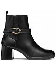 Botki na słupku Geox  czarne D46XBA.00043.C9999