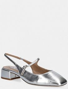 Sandały na słupku Steve Madden  srebrne 11003298.751