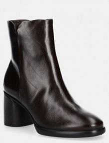 Botki na słupku ECCO  brązowe 222613.01667