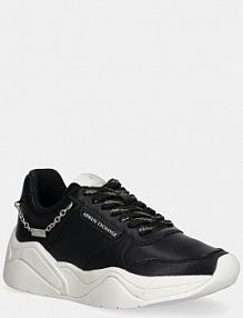 Sneakersy Armani Exchange  czarne damskie XW001617.AF17443.MC005