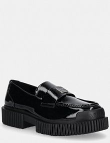 Mokasyny Armani Exchange  czarne damskie XW001672.AF17478.UC001