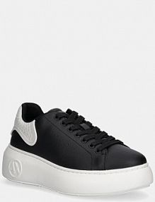 Sneakersy Armani Exchange  czarne damskie XW002149.AF19528.MC024