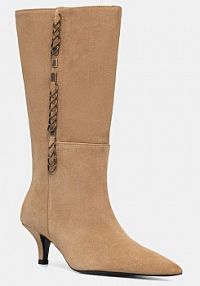 Kozaki PATRIZIA PEPE  beżowe damskie 8Y0138.L033.B768