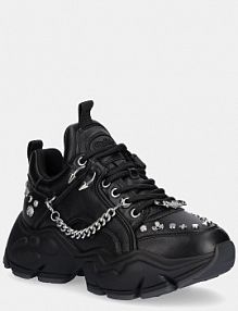 Sneakersy Buffalo  czarne damskie 1636477.BLK