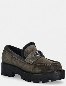 Mokasyny Guess  zielone damskie FLFYKY.SUE14.GREEN