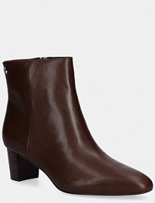 Botki na słupku Lauren Ralph Lauren  brązowe 802974503002.200