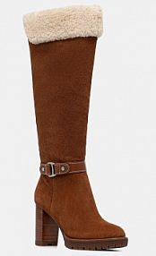 Kozaki Lauren Ralph Lauren  brązowe damskie 802977893002.200