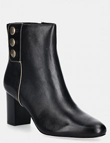 Botki na słupku Lauren Ralph Lauren  czarne 802980065001.001