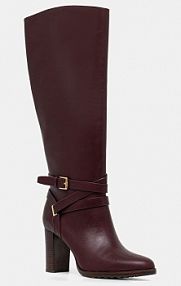 Kozaki Lauren Ralph Lauren  bordowy damskie 802974386003.600