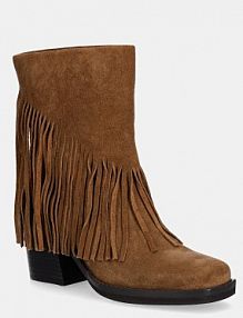 Botki na słupku Steve Madden  brązowe 11004805.839