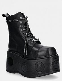 Workery New Rock  czarne damskie M.MILI083CCT.C18