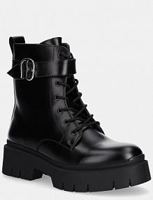 Workery HUGO  czarne damskie 50552730.001