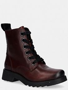 Workery Fly London  bordowy damskie P144539039