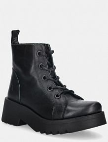 Workery Fly London  czarne damskie P144788009