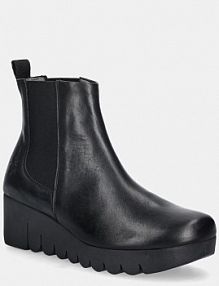 Botki na koturnie Fly London  czarne P145177000