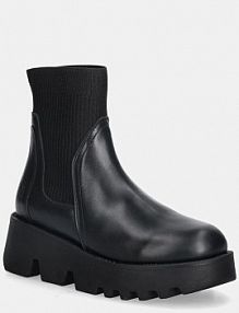 Botki na koturnie Fly London  czarne P145317000