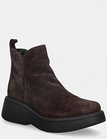 Botki na koturnie Fly London  brązowe P145323003