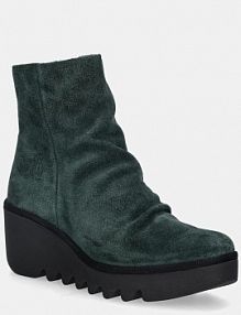 Botki na koturnie Fly London  zielone P501538012