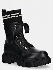 Trapery Elisabetta Franchi  czarne dziecięce F4A5.E0422.35.38