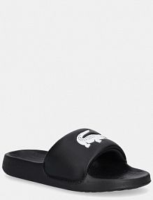 Klapki Lacoste  czarne dziecięce 47CUJ0002