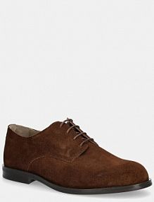 Półbuty sznurowane Calvin Klein  brązowe męskie HM0HM01928