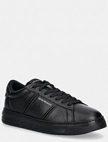 Sneakersy Emporio Armani  czarne męskie EM003701.AF18017.MC005
