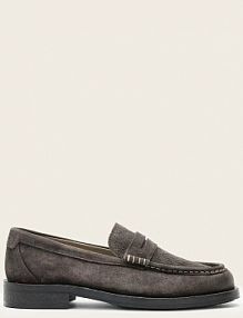 Mokasyny AllSaints  szare męskie M022FC.WGR